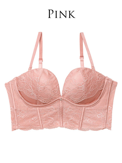 デコルテプッシュブラジャー/ピンク