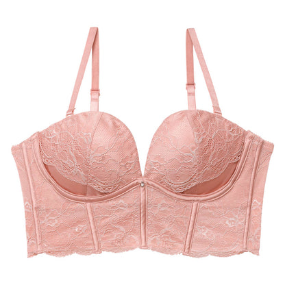 デコルテプッシュブラジャー/ピンク