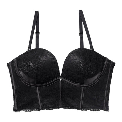 デコルテプッシュブラジャー/ブラック